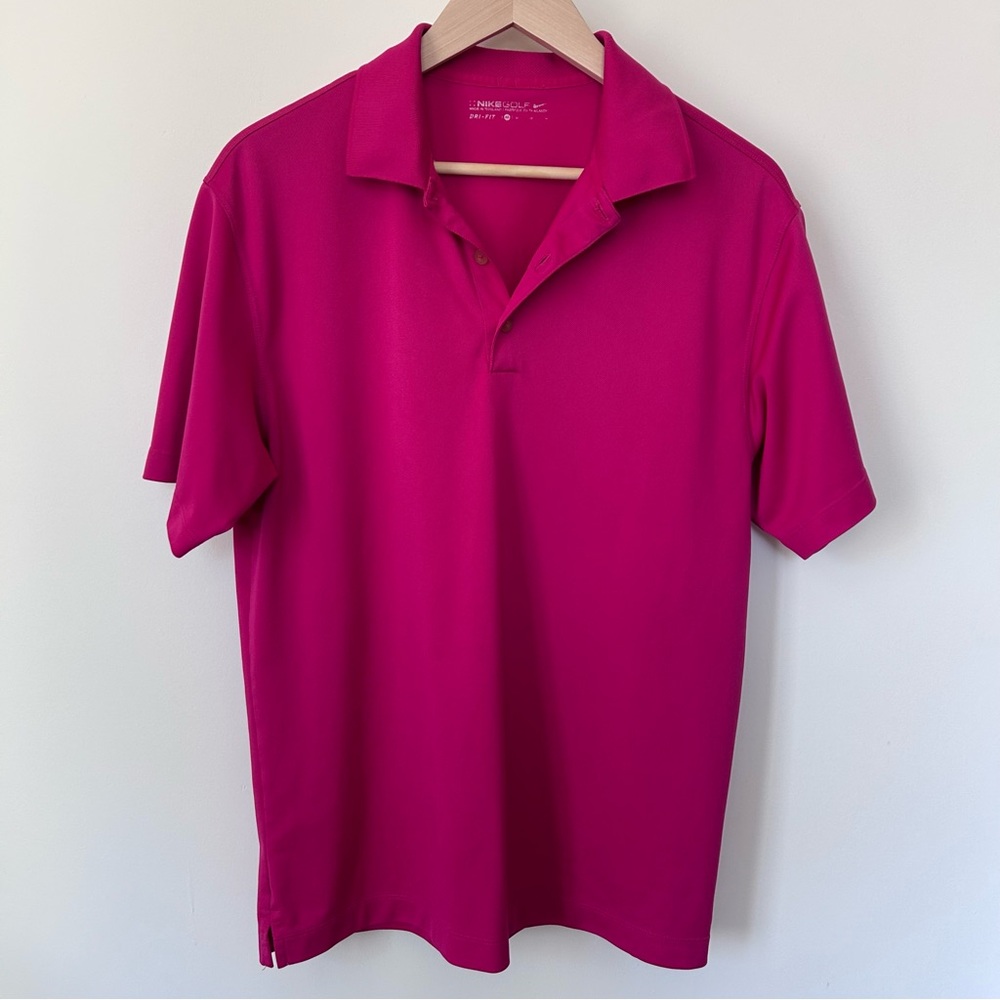 Nike Men's Polo Golf Shirt in Bright Magenta